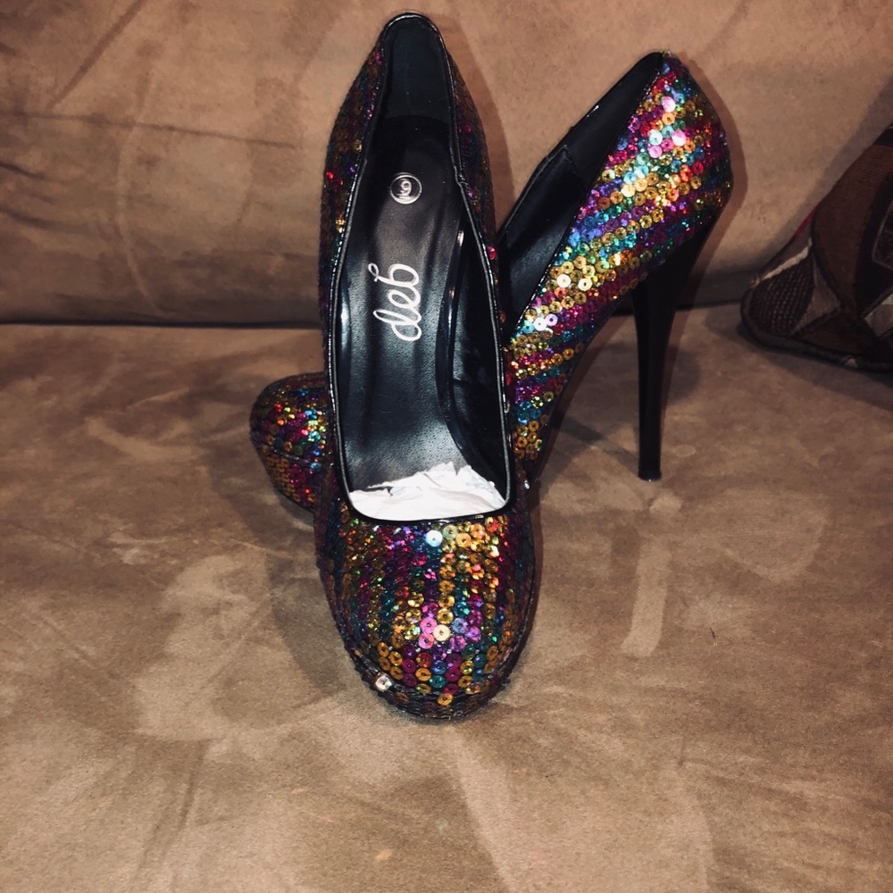 Multi colored heels